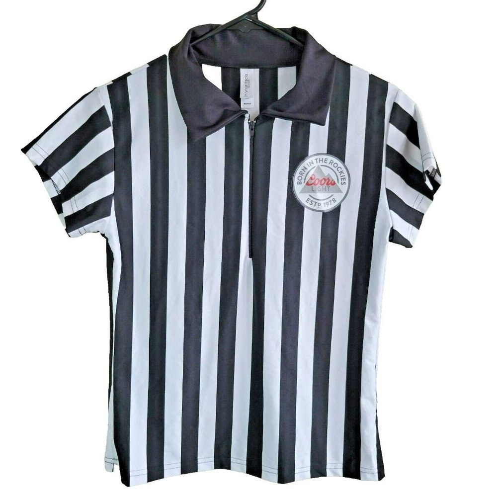 Coors Light Referee Official Jersey Shirt Youth Kids Size M In Your Face Apparel